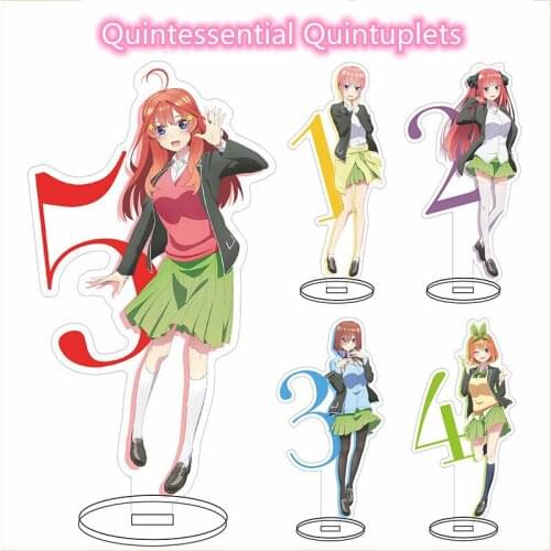 Cartoon The Quintessential Quintuplets Acrylic Stand Model Toy Cute Anime Girls Decoration Action Figure Gift For Woman Man