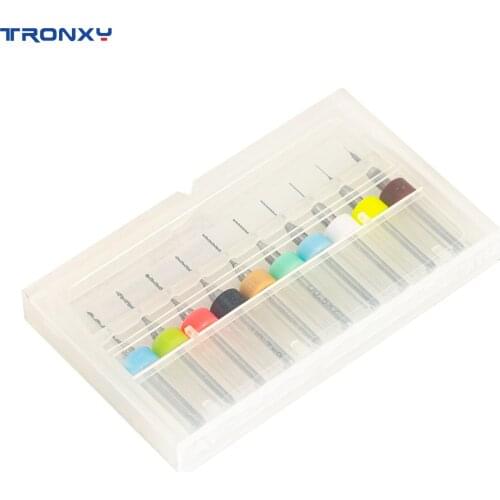 TRONXY 10 Pieces 3D Printer Nozzle Cleaning Tools Cleaning Needles 0.1-1mm Drill with Clear Storage Box Nozzle Cleaning Kit