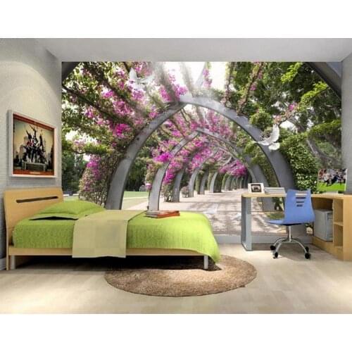 Hd wall paper home decor Arch flower vine wallpaers for living room bedroom wallpaper for walls 3D landscape wallpaper