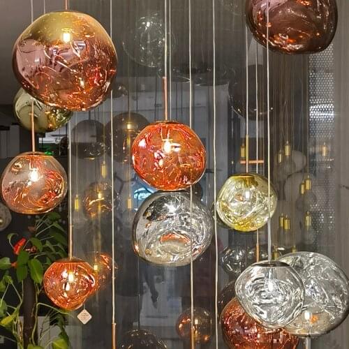 Nordic Lava LED Pendant Lights Modern PVC Lighting Living Room Hanging Light Fixtures Home Kitchen Hanging Lamps Chandeliers