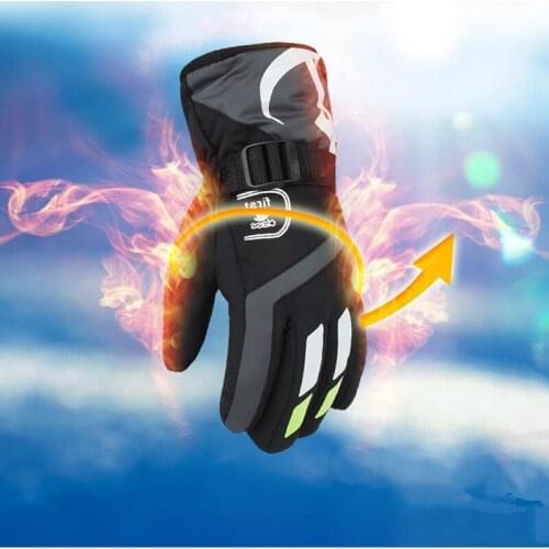 2018 NEW 4 Colours Men Winter Skiing Gloves Male Outdoor Hiking Gloves Motorcycle Riding Waterproof Windproof Thermal Ski Gloves