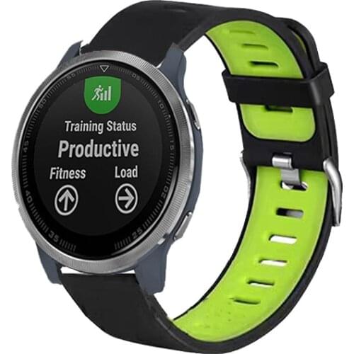 Silicone strap for smart watch L5 L7 L8 quick release 22MM width with double needle two-color strap