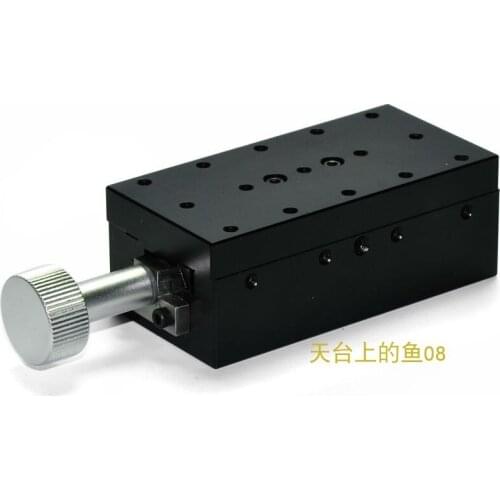 Manual Precision Dovetail Screw Rod Translation Stages Optical Platform Linear Cross Sliding Platform Y4080-60C