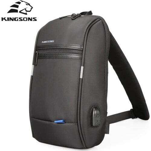Kingsons Single Shoulder Backpack Men Mini Backpack Waterproof Laptop Backpack 10.1 inch Small USB Backpack for Running&Riding