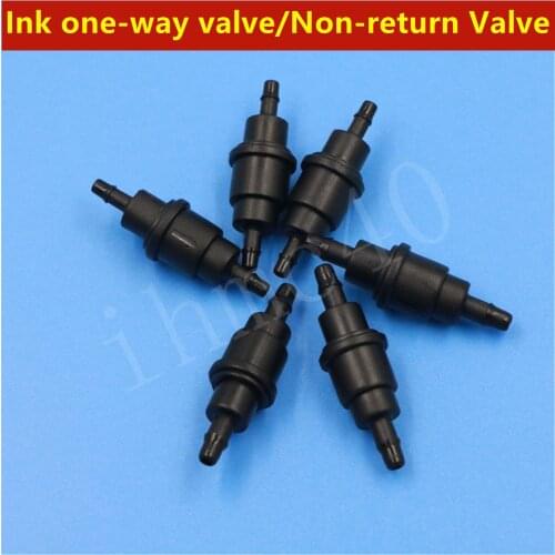 Flora printer Ink Tube Connector UV ink one way valve for Infinity Xuli solvent eco-solvent printer plastic non-return ink valve