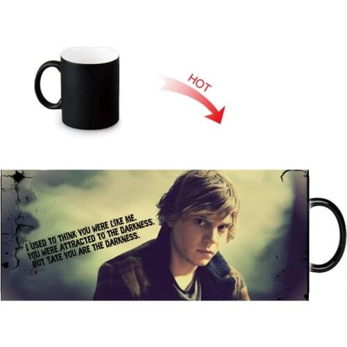 12oz EVAN PETERS Heat Reveal Magic Mug Color Change Coffee Milk Tea Cup Customized Hot Sensitive Mugs