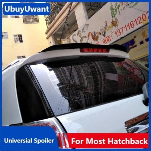 UBUYUWANT Rear Roof Lip Spoiler For Chevrolet Captiva 2013-2018 Car Tail Wing Universal Hatchback Spoiler For BMW F20 Audi A3 Q3