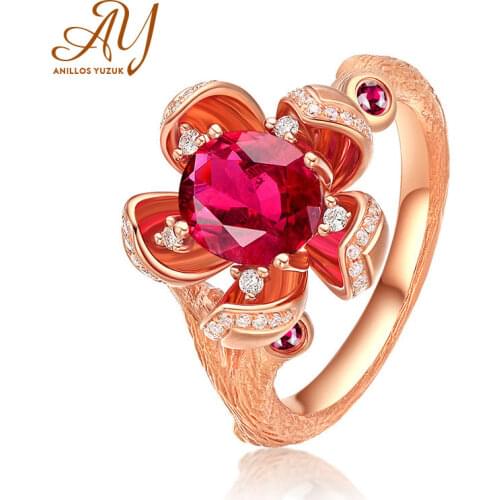New Fashion Gemstone flower Wedding Rings High Quality Spine Ring For Sale Womens Silver 925 Jewelry Ring Size 5-10 6 Colors
