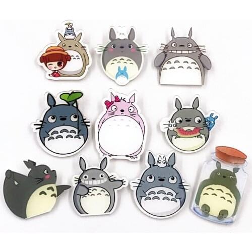 1PCS Anime Totoro Icons on The Pin Kawaii Icon Badge Bacges on Backpack Badges for Clothing Acrylic Badges Brooch