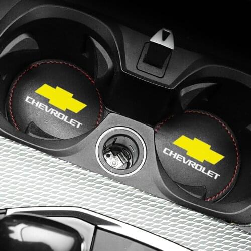1pcs Car Cup Holder Coaster Non slip Pad Mat Interior Decoration For Chevrolet Captiva Colorado Cruze Spark Malibu Trax Aveo