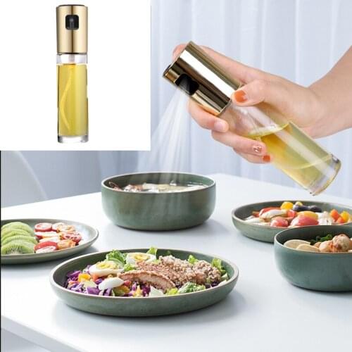 1Pc Kitchen Tools Glass Olive Oil Sprayer Oil Spray Empty Bottle Vinegar Bottle Oil Dispenser Cooking Salad BBQ Kitchen Baking