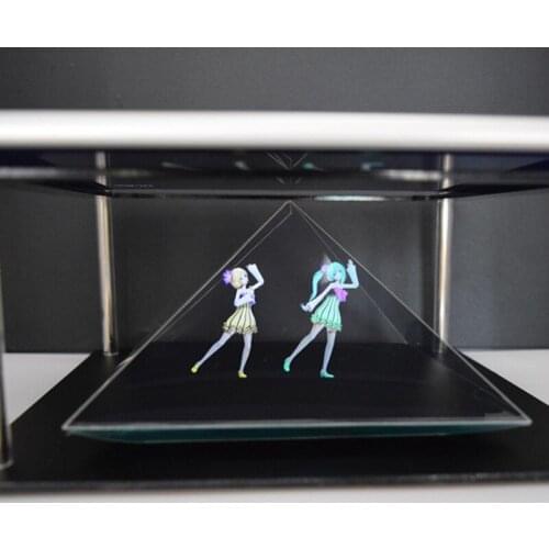 3D holographic projector IPAD flat panel 3D holographic projection, 3D holographic pyramid. Naked eye 3D