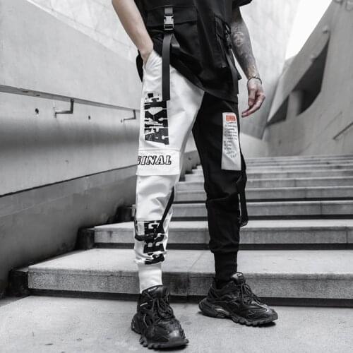 2020 New Men Fashion Multi-pocket Elastic Waist Harem Pant Men Streetwear Punk Hip Hop Casual Trousers Joggers Dropshipping