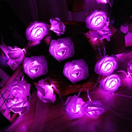 10/20 LED Lamp Roses Shaped Decorative Light Rose Flower String Lights For Living Room Bedroom GirlS Favorite Style Dropship