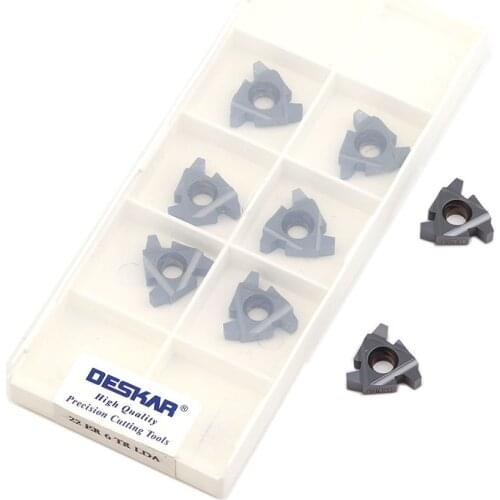 10PCS 22ER 4.0TR 22ER 5.0TR 22ER 6.0TR 22IR 4.0TR 22IR 5.0TR 22IR 6.0TR LDA LDC carbide insert CNC turning tool thread insert