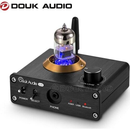 Douk Audio U4 Mini Bluetooth 5.0 Tube Headphone Amplifier USB DAC Stereo Audio Preamp USB Sound Card APTX-LL