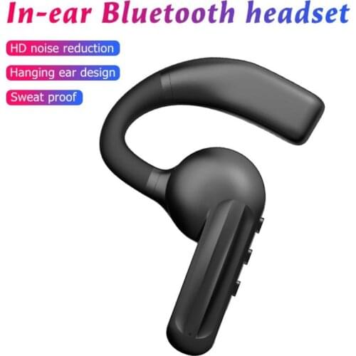 DYY-8 Bone Conduction Earphone Wireless Car Sport Headset Single Bluetooth Single Ear Headphones Hanging Ear Wireless Single-Ear