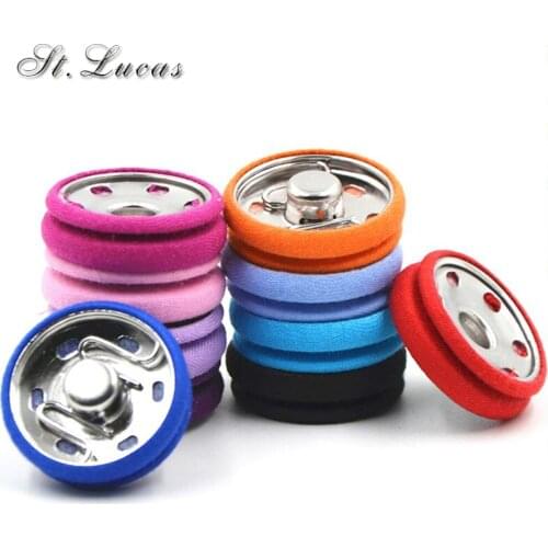 Hot sale 10set/lot metal copper Snap Fasteners Press cloth Button for women over coat sewing button garment accessories DIY