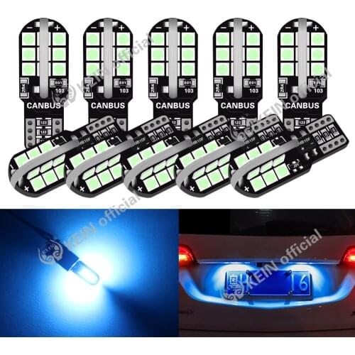 KEIN 10PCS CANBUS T10 Led W5W Car Led Light Bulb 194 168 501 Auto Signal Lamp Side Wedge Interior Light Parking Panel Dome Light