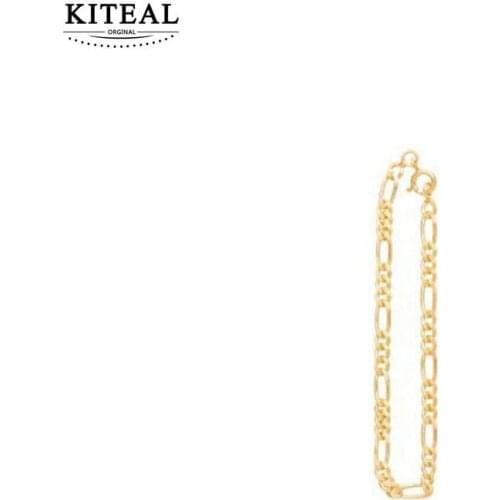 KITEAL 2020 Fashion jewellery charms Gold color female 18cm bracelet charms Geometric anchor jewelry display