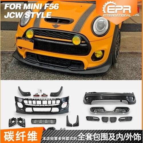 Suit For F56 Mini Cooper Modified Jcw Body Surround Front and Rear Bumper Exhaust Pp Material Kit