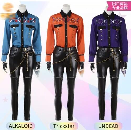 Anime Ensemble Stars cos Trickstar Alkaloid Undead cosplay 6th anniversary all members Team uniform Costume full set