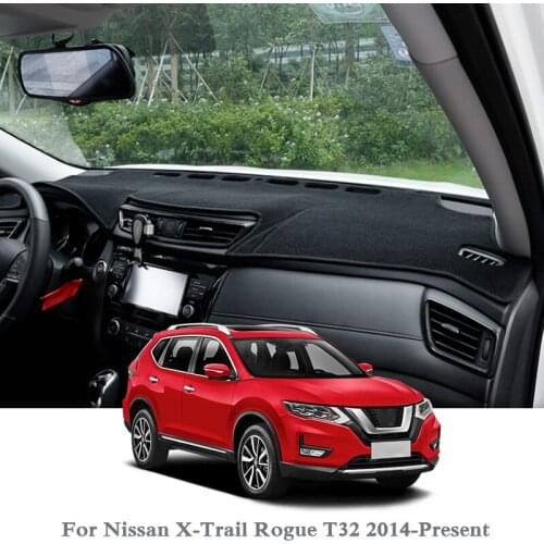 Car Styling Dashboard Avoid Light Pad Instrument Platform Cover Mats Rose For Nissan X-Trail Rogue T32 2014-Present Anti-dust