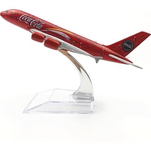 1:400 Scale 16cm COLA Airlines Airbus A380 Metal Alloy Airplane Aircraft Model Decoration Plane Kids Christmas Gift Collectible