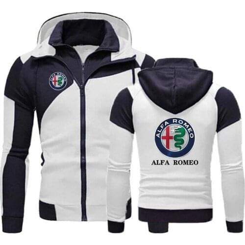 2021 Alfa Romeo Jacket Men Zipper Sweatshirt Hoody Spring Autumn Fleece Cotton Hoodies Harajuku Male Clothing Coat 4 Colors