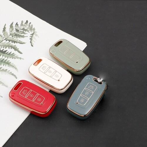Soft TPU Car Key Cover Case For Hyundai Solaris HB20 Veloster SR IX35 Accent Elantra i30 For KIA RIO K2 K3 Sportage Accessories