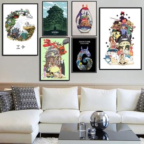 5D DIY Diamond Painting Kit Studio Ghibli Tribute Japan Anime 5D Embroidery Singer Set Cross Stitch Mosaic Decoration Gift