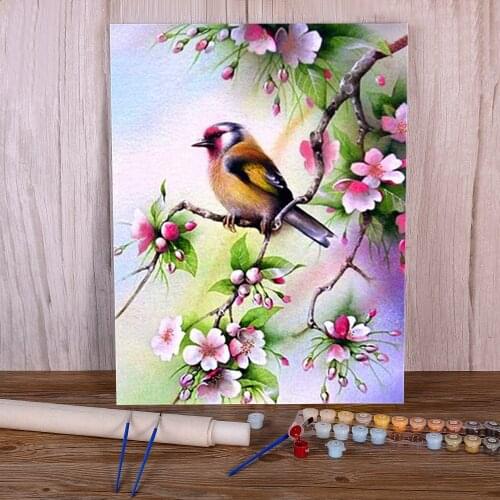 Animal Bird DIY Painting By Numbers Kit Acrylic Paints 40*50 Painting On Canvas Home Decoration For Adults For Handiwork