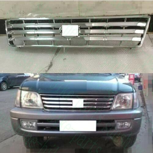 Fit For Toyota Prado LC90 FJ95 1996 1997 1998 1999 2000 2001 2002 Car Front Upper Mesh Grille Grid Replace 1pcs