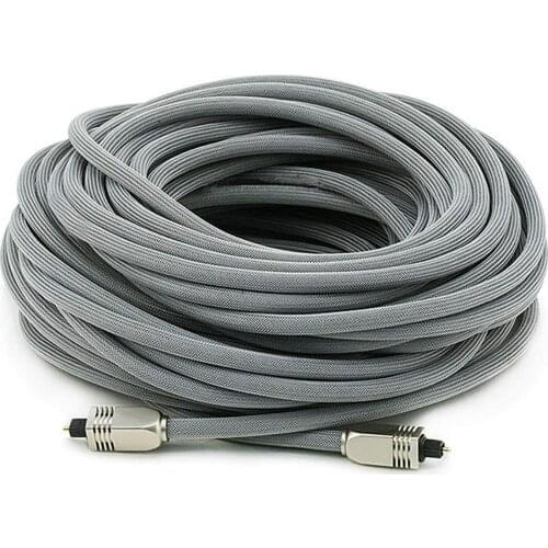 Gold Plated Optical Fiber Digital Toslink Side Port Audio Cable for Stereo AMP SPDIF MD DVD Core Wire