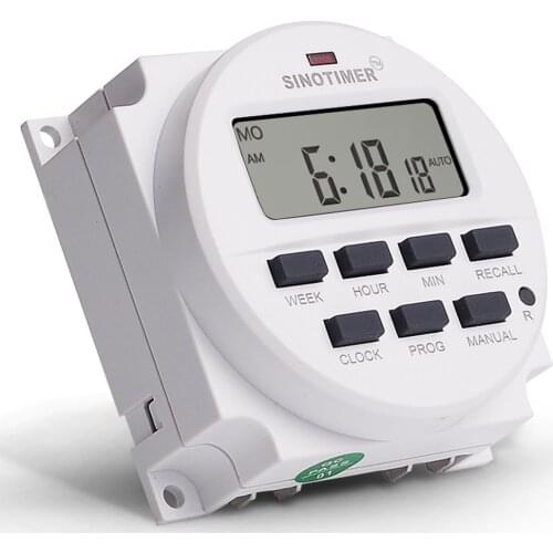 TM618H-2/TM618H-4 Programmable Digital Display LCD Time Control Switch Timer For Advertising Light Box Broadcasting Equipment