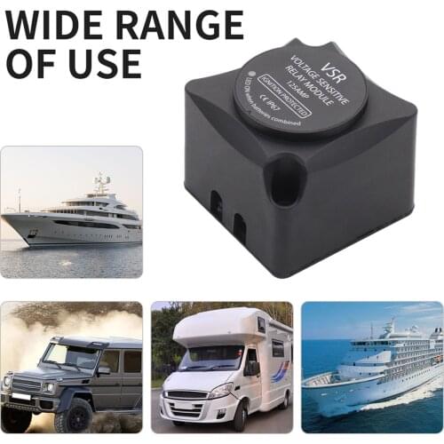 12V 125AMP Voltage Sensitive Relay VSR for 2nd Battery Double Battery Automatic Charging Relay Dual Smart Battery Isolator