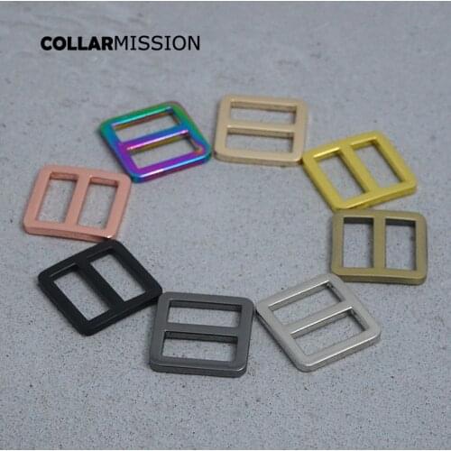 Retailing Tri-Glid DIY accessory for 20mm sewing bag belt dog cat collar high quality plated metal buckle 8 colours