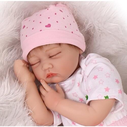 55cm silicone newborn baby doll lifelike sleeping reborn babies bonecas children gift bebe alive reborn