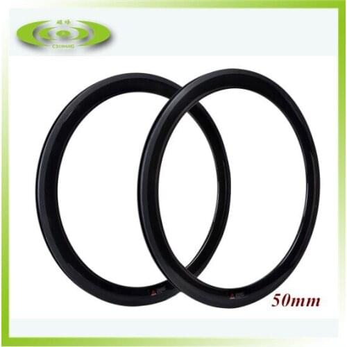 Super light 50mm carbon rims road clincher bike wheel rims