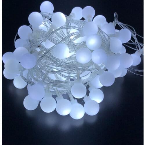 5M 40 LED Balls Globes Fairy LED String Light Bulbs Multicolor Party Wedding Christmas Garden Outdoor Holiday Decor 220V EU Plug