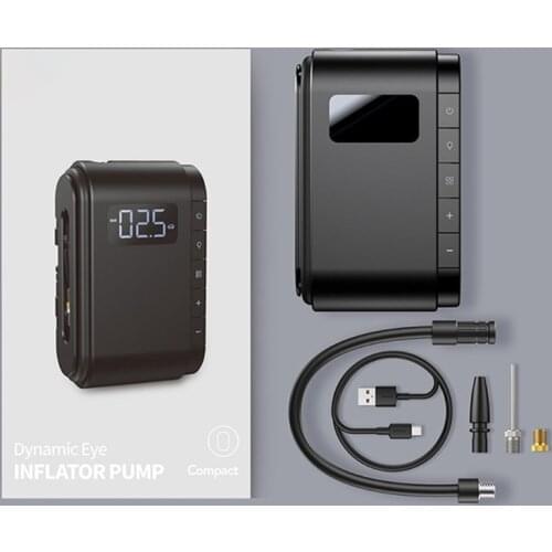 Air Compressor Electric Tire Inflator Portable Car Tire Pump with LED Light for Car Tire Bicycle and Other Inflatables