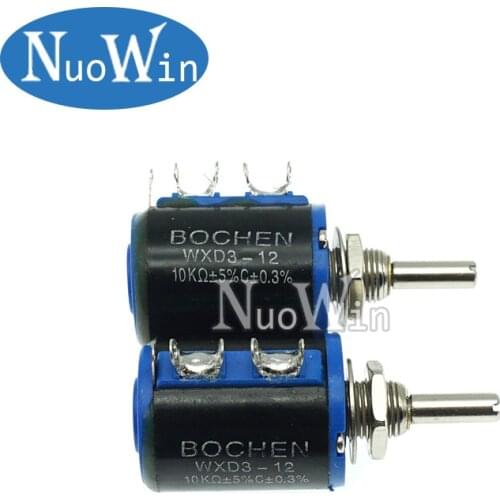 1pcs WXD3-12-1W 100 220 470 1K 2K2 3K3 4K7 10K 22K 33K 47K Ohm 100R 220R 470R 2.2K 3.3K 4.7K WXD3-12 1W Wirewound Potentiometer
