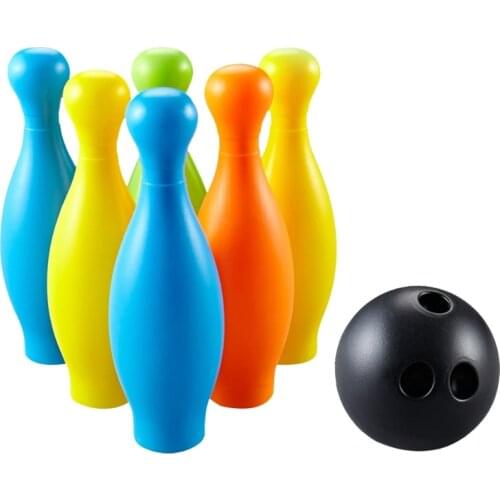10 Pins 1 Ball Kids Sports Bowling Ball Toy Set Colorful for Children Outdoor Indoor Play Sport Game Toys