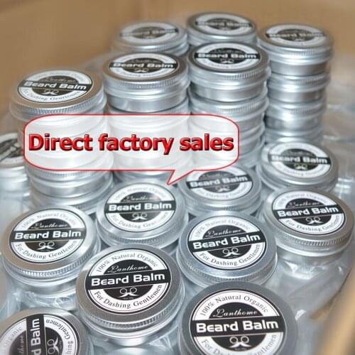 5pcs Lanthome Men Beard Oil Balm Moustache Wax for Styling Beeswax Moisturizing Smoothing Gentlemen Beard Care for Dropshipping