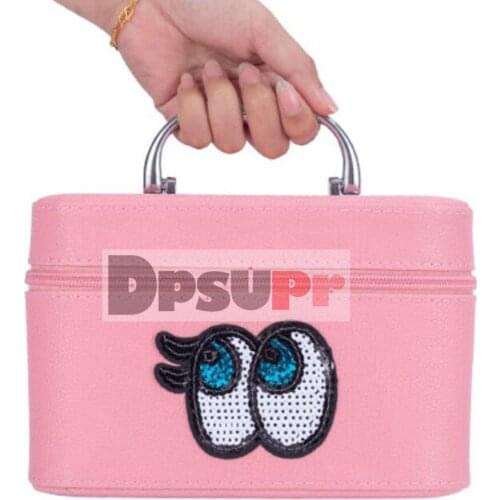 84 Bottles Diamond Painting Cross Stitch Accessories Tool Box Container Diamond Storage Cartoon Eye 5D Embroidery Mosaic