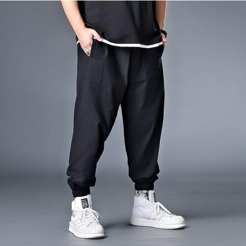 7XL 6XL XXXXL Men Casual Straight 2020 Japanese Cargo Pants Mens Loose Collage Wide Leg Pants Male Streetwear Trousers Buttoms