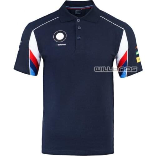New Motocross Racing T shirts For BMW Motorrad Motorbike Quick Dry Moto Polo Shirt Polyster Summer Short Sleeve Mens