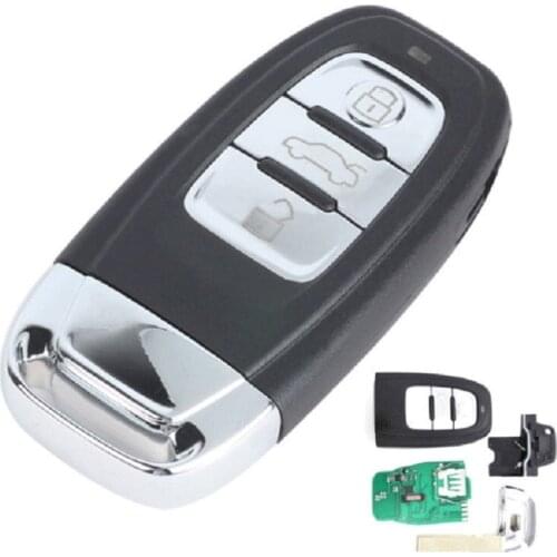 Remote Key Kit Fob 3 Button 868MHz Car Smart Key Case Shell Accessories Replacement For Audi A4L Q5 8T0 959 754C