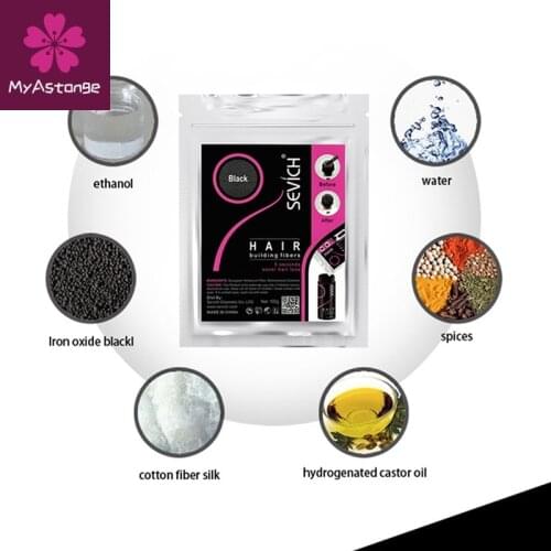 Sevich 100g Hair Building Fibers Hair Loss Concealer Thicken Powder Hair Care Product Growth Keratin Salon Hair Treatment
