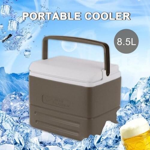 8.5L Camping Cooler Box Lunch Drink Heat Preservation Picnic Bag Camping Storage Box Mini Fridge Camping Toolsfor Traveling
